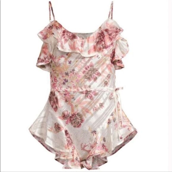 Free People Hold Me Close Floral Teddy In Pink - Picture 6 of 7